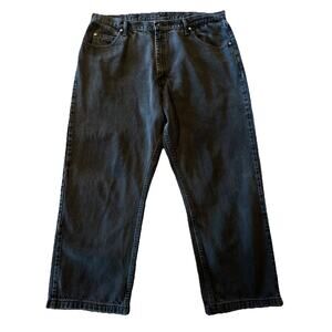 Wrangler Vintage Jeans Men’s 40x29 Dark Gray Relaxed Denim Travel Outdoor